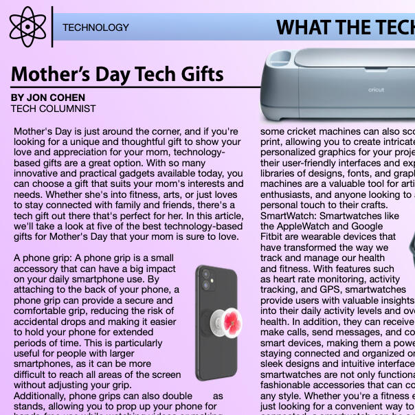 Mother's Day Tech Gifts - May 2023