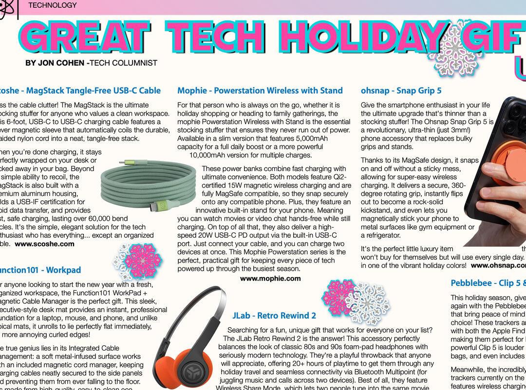 Great Tech Holiday Gifts Under $100 - Dec. 2025